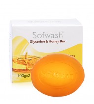 SOFWASH GLYCERIN & HONEY BAR (100G X 2)