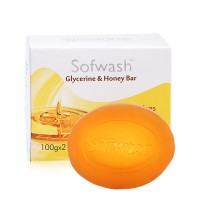 SOFWASH GLYCERIN & HONEY BAR (100G X 2)