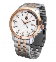 SM MEN'S TWO TONE ROSE GOLD WATCH